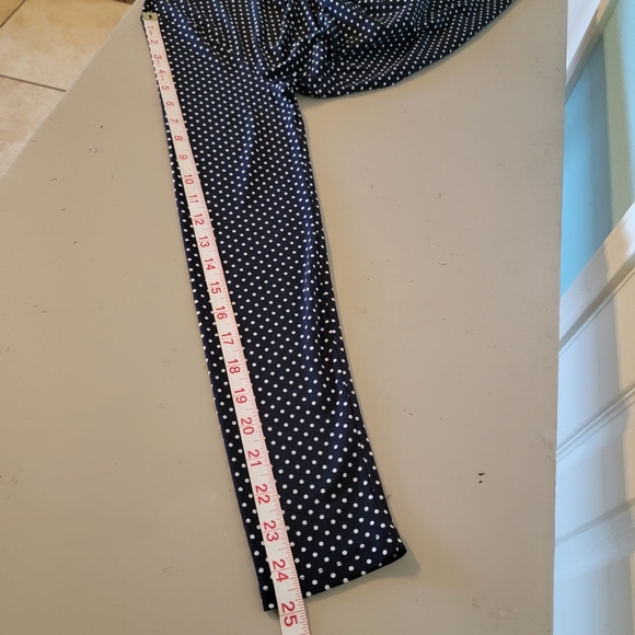 Michael Kors Black with White Polka Dot Dress with Shark-bite Hem Women's Size M - Picture 12 of 15